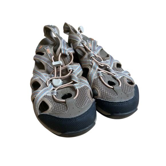 Abeo Gray and Orange  Sandals W 12 1/2 - Picture 1 of 6